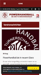 Mobile Screenshot of powerhandball.de