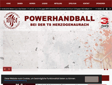 Tablet Screenshot of powerhandball.de